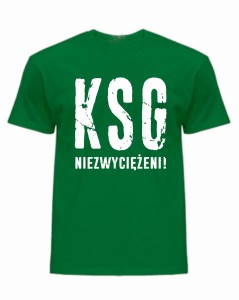 Koszulka KSG Niezwyciężeni dla Kibica KS Grom Zielona