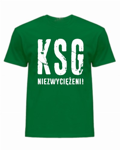 Koszulka KSG Niezwyciężeni dla Kibica KS Grom Zielona