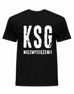 Koszulka KSG Niezwyciężeni dla Kibica KS Grom Czarna