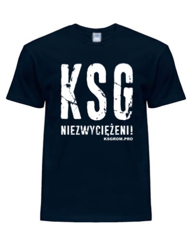 Koszulka KSG Niezwyciężeni dla Kibica KS Grom Granatowa