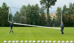 Bramka Przenośna Aluminiowa SENIOR 7,32x2,44m Piłka Nożna