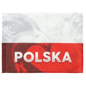 Flaga Samochodowa Polska - Gadżety dla Kibica