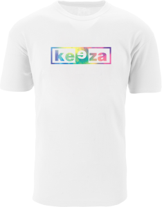 TĘCZOWA Koszulka bawełniana z kolorowym nadrukiem keeza