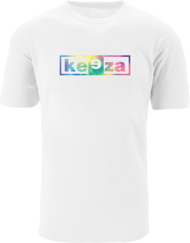 TĘCZOWA Koszulka bawełniana z kolorowym nadrukiem keeza