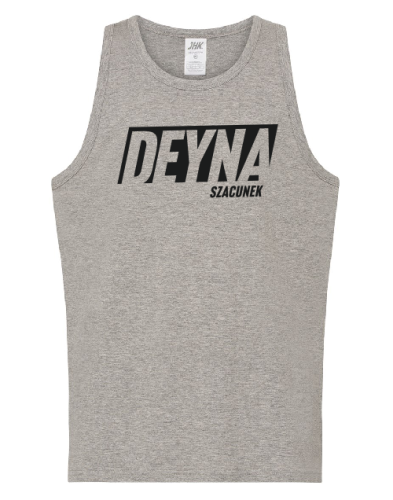T-shirt męski bez rękawów z nadrukiem Deyna