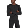 Koszulka męska adidas Techfit Aeroready Long Sleeve Tee czarna