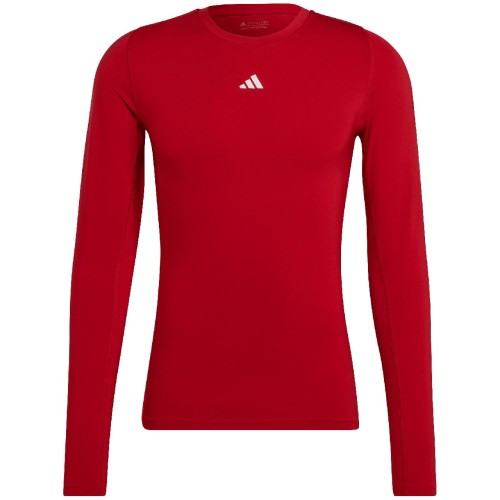 Koszulka męska adidas Techfit Aeroready Long Sleeve Tee czerwona