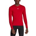 Koszulka męska adidas Techfit Aeroready Long Sleeve Tee czerwona