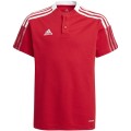 Koszulka dla dzieci adidas Tiro 21 Polo czerwona