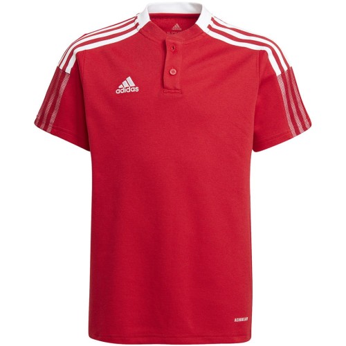 Koszulka dla dzieci adidas Tiro 21 Polo czerwona