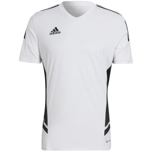 Koszulka męska adidas Condivo 22 Jersey V-neck biało-czarna