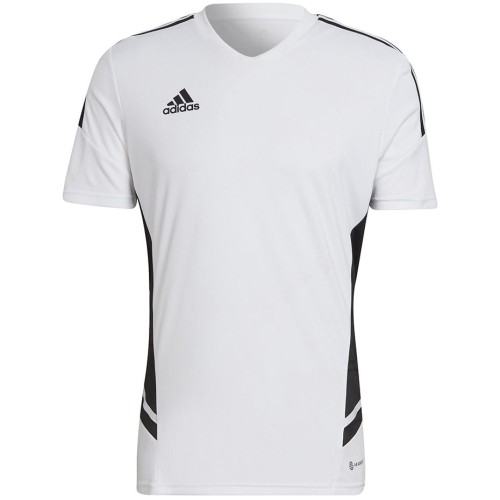 Koszulka męska adidas Condivo 22 Jersey V-neck biało-czarna