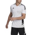 Koszulka męska adidas Condivo 22 Jersey V-neck biało-czarna