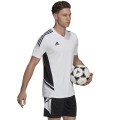 Koszulka męska adidas Condivo 22 Jersey V-neck biało-czarna