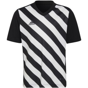 Koszulka dla dzieci adidas Entrada 22 Graphic Jersey czarno-biała