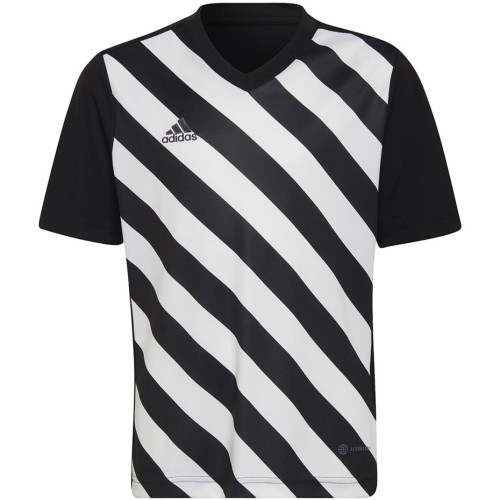 Koszulka dla dzieci adidas Entrada 22 Graphic Jersey czarno-biała