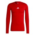 Koszulka męska adidas Compression Long Sleeve Tee czerwona GU7336