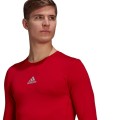 Koszulka męska adidas Compression Long Sleeve Tee czerwona GU7336