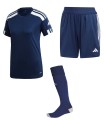 Damski SPERSONALIZOWANY Zestaw Meczowy Adidas  Squadra 21 Jersey granatowy