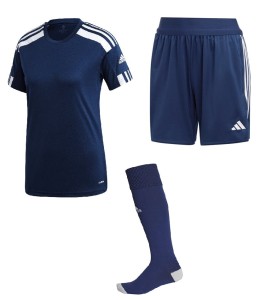 Damski SPERSONALIZOWANY Zestaw Meczowy Adidas  Squadra 21 Jersey granatowy