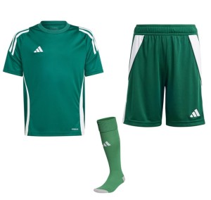 Dziecięcy SPERSONALIZOWANY Zestaw Meczowy Adidas  Tiro 24 Jersey zielony