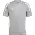Dziecięcy Zestaw Meczowy Adidas  Tiro 24 Jersey szary - nadruk na życzenie 