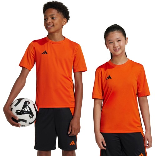 Dziecięcy SPERSONALIZOWANY Zestaw Meczowy Adidas Tabela 23 Jersey pomarańczowo czarny