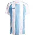 Męski SPERSONALIZOWANY Zestaw Meczowy Adidas  Striped 24 Jersey biało-błękitna
