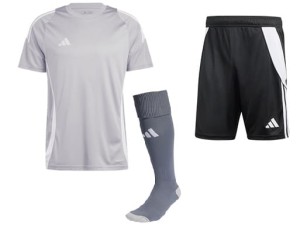 Męski SPERSONALIZOWANY Zestaw Meczowy Adidas  Tiro 24 Jersey szary