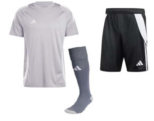 Męski SPERSONALIZOWANY Zestaw Meczowy Adidas  Tiro 24 Jersey szary